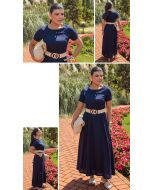 Dumene | Vestido Linho Marinho