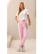 Cora Canela | T-shirt Viscolycra Off White Estampado