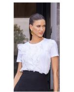 Imperio By Titanium | T-shirt de Malha com Bordado Branco