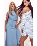 Lily Belle | Conjunto em Viscose Acetinado Listrada