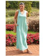 Dumene | Vestido Regatão Linho Verde