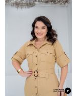 MOntaria | Vestido Nova York Bege