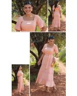 Dumene | Vestido Max Midi Entremeio Coral