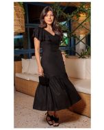 Dumene | Vestido Max Midi Preto