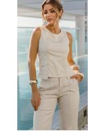 Cora Canela | Blusa Sarja Tencel Aveia