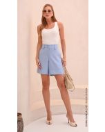 Cora Canela | Regata Malha Canelada Off White