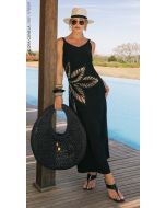 Cora Canela | Vestido Viscose Dubia Preto