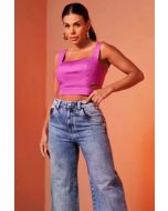Luleg | Top cropped tricoline