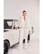 Luleg | Calca alfaiataria Off White