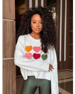Madô | Blusa Nude com Corações