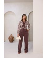 To Fashion | Conjunto Blusa Xadrez Calça