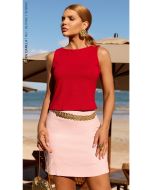 Cora Canela | Blusa Malha Vermelho