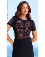 Cora Canela | T-shirt Viscolycra Preto