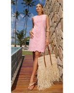 Cora Canela | Vestido Linho Rosa