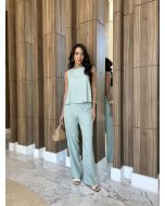 Maria Dubox | Conjunto de calça Oceano Verde