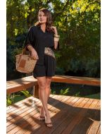 Vanessa Ferraz | Conjunto de camisa e short Preto