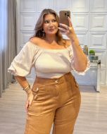 Bella Curves | Blusa Helena Bege