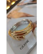 Glow | Bracelete Dourada com prata dentro
