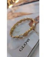 Glow | Bracelete Aço Inoxidável Com Strass