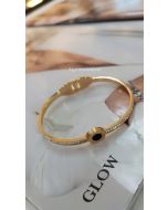 Glow | Bracelete Dourada com Strass
