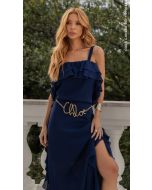 Cora Canela | Vestido babados