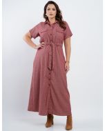 Dona Charme | Vestido Longo Rosa