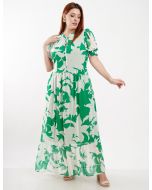 Dona Charme | Vestido Longo Chiffon verde