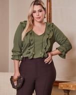 Savannah | Blusa Camila Verde Militar