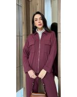 Maria Dubox | Conjunto de calça Kiara vinho
