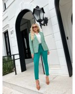 Julia Rodrigues |Blazer Linho ML Verde Alor