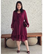 Dona Charme | Vestido Curto Chffom