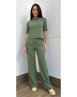 Maria Dubox | Conjunto de calça Graça verde