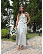 Maria Poa | Conjunto Colete Linho