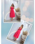 Perola Rara | Vestido Linho Coral
