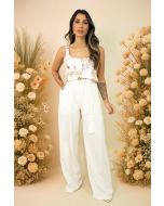 Maria Poa | Conjunto Cropped Branco