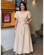 Dona Charme | Vestido Longo com Cinto