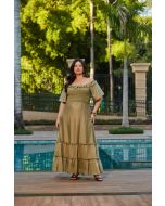 Savannah | Vestido Camelia Verde