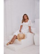 Savannah | Vestido Francine Off Com estampa de abacaxi