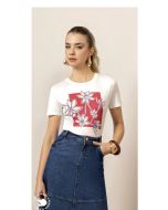 Imperio By Titanium | T-shirt de Malha Estampada Vermelho