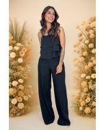 Maria Poa | Blusa Dobby Preto
