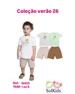 Sul Kids | Conjunto Have Fun Masculino Camiseta estampado