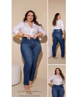 Perola Rara | Calça Reta Jeans Confort Lua