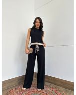 Maria Dubox |Conjunto de calça Lana preto