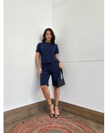 Maria Dubox | Conjunto de bermuda Gaya marinho