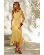 Namine | Vestido Barra Assi c/ Bolso Amarelo