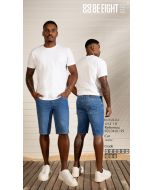 BE EIGHT | Bermuda Just Fit Jeans Azul Claro