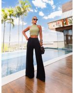 Maria Dondoca | Conjunto Botões Style Verde com Preto