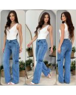 Golstt | Calça Wide Leg Cargo Jeans