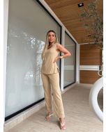 Julia Rodrigues | Calça Reta Viscolinho Amber