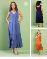 Fajos | Vestido Longo com Bolso